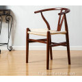 Design Classic Ash Cadre en bois massif wovenpaperropediningchair